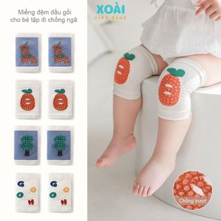 Tất Tập Bò Bảo Vệ Đầu Gối Chống Trơn Trượt Cho Bé Từ 0-4 Tuổi Chất Liệu Vải Mềm Mại Thoáng Khí- TA005