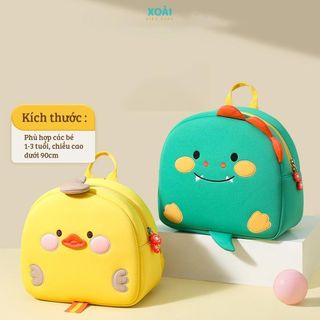 Balo Mầm Non, Balo Trẻ Em Hình Động Vật Dễ Thương Cho Bé Từ 1 Đến 3 Tuổi, Tặng Thẻ Tên - BL042