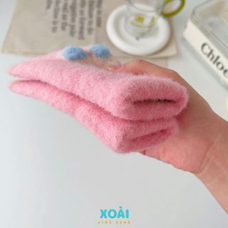 Găng Tay Len Phong Cách Hàn Quốc Cho Bé Đi Học Từ 5 Đến 12 Tuổi Dày Dặn Ấm Áp - GT003