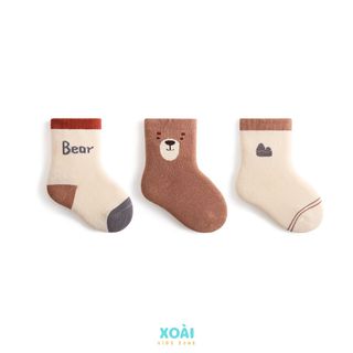 Set 3 Đôi Tất Nemo Baby Cao Cấp Cho Bé Đủ Size Từ 0 đến 5 Tuổi Chất Liệu Cotton Cao Cấp-TA014