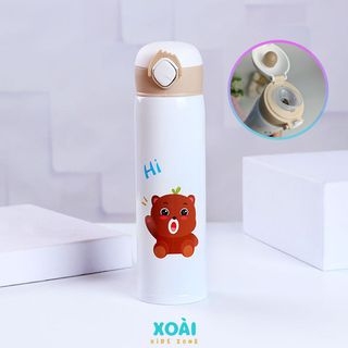 Bình Giữ Nhiệt Nhỏ Gọn, Giá Rẻ Cho Bé Mang Đi Học, Đi Chơi, Inox 304 Giữ Nhiệt Trên 6 Tiếng - BN016