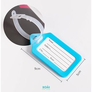 Thẻ Tên Balo Cho Bé, Thẻ Tên Hành Lý, Name Tag Chống Thất Lạc Balo Hành Lý - TT040