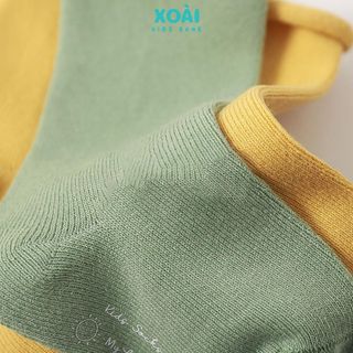 Set 3 Đôi Tất Tone Màu Hàn Quốc Cho Bé 1-8 Tuổi Vải Cotton Cao Cấp Co Giãn 4 Chiều Thoáng Khí - TA002