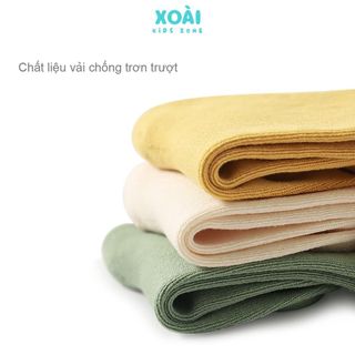 Set 3 Đôi Tất Tone Màu Hàn Quốc Cho Bé 1-8 Tuổi Vải Cotton Cao Cấp Co Giãn 4 Chiều Thoáng Khí - TA002