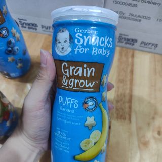 Bánh ăn dặm Gerber Puffs ngôi sao lon cao