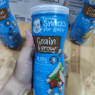 Bánh ăn dặm Gerber Puffs ngôi sao lon cao