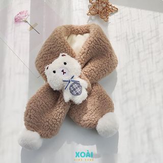 Khăn Quàng Cổ Lông Cừu Mềm Mại Ấm Áp Cho Bé Từ 0 Đến 4 Tuổi-KQ005
