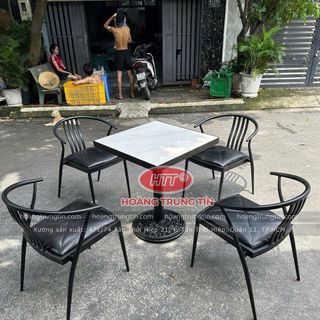Ghế Wishbone sắt nệm cafe giá rẻ