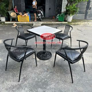Ghế Wishbone sắt nệm cafe giá rẻ