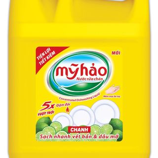 Nước rửa chén Mỹ Hảo Chanh 5X can 3.0kg