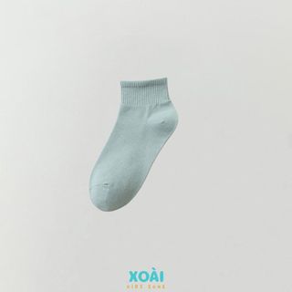tất Vớ Ngắn Cổ Cotton Co Giãn Màu Sắc Dễ Thương Phong Cách Nhật Bản Cho Nữ-TA010