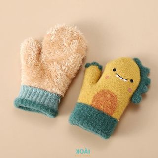 Bao Tay Găng Tay Lót Lông Nhung Cao Cấp Cho Bé Từ 0 Đến 18 Tháng Tuổi Chất Liệu Len Dệt Kim Cực Ấm-GT013