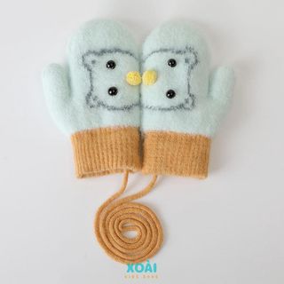 Găng tay Len Giữ Ấm Chống Gió Hình Chú Gấu Dễ Thương Cho Bé Từ 2 Đến 4 Tuổi-GT011