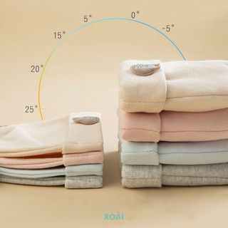 Mũ Tai Thỏ Cotton Cho Bé Sơ SInh 0-3 Tháng Chất Liệu Cotton Lót Bông Mềm Mịn Thân Thiện-MT009