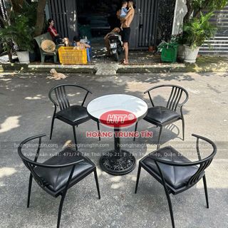 Ghế cafe sắt nệm giá rẻ ghế Wishbone sắt cafe