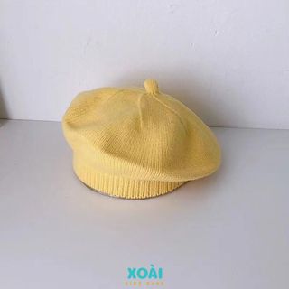 Mũ Nồi Beret Cho Bé Từ 0-2 Tuổi Phong Cách Hàn Quốc Chất Liệu Len Dệt Kim Dày Dặn Ấm Áp - ML005