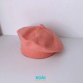 Mũ Nồi Beret Cho Bé Từ 0-2 Tuổi Phong Cách Hàn Quốc Chất Liệu Len Dệt Kim Dày Dặn Ấm Áp - ML005
