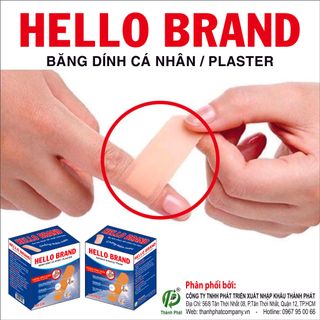 Băng Cá Nhân Hello Brand (100 miếng/hộp) - Y Tế Thành Phát