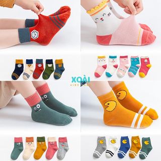 Set 5 Đôi Tất Cho Bé Chất Liệu Cotton Hàng Xuất Khẩu Đủ Size Cho Bé Từ 1 Đến 12 Tuổi - TA008