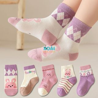 Set 5 Đôi Tất Cho Bé Chất Liệu Cotton Hàng Xuất Khẩu Đủ Size Cho Bé Từ 1 Đến 12 Tuổi - TA008