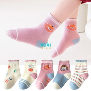 Set 5 Đôi Tất Cho Bé Chất Liệu Cotton Hàng Xuất Khẩu Đủ Size Cho Bé Từ 1 Đến 12 Tuổi - TA008