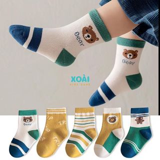 Set 5 Đôi Tất Cho Bé Chất Liệu Cotton Hàng Xuất Khẩu Đủ Size Cho Bé Từ 1 Đến 12 Tuổi - TA008