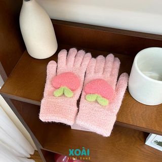 Găng Tay Phong Cách Hàn Quốc Hỗ Trợ Cảm Ứng Điện Thoại Dày Dặn Ấm Áp - GT001