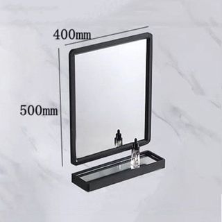 Bộ lavabo treo tường hoa tiết bông hoa xinh đẹp, đã bao gồm gương và kệ gương, mã T288V