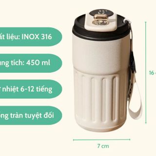 Ly giữ nhiệt hiển thị nhiệt độ