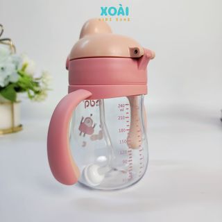 Bình Tập Uống Nước Cho Bé Hình Mỏ Vịt 240ml Có Van Chống Sặc Chất Liệu Nhựa Tritan Cao Cấp - BN031