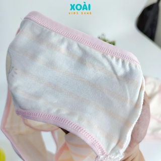 Set 4 Quần Chip Tam Giác/ Quần Lót Cho Bé Gái Chất Cotton Mềm Mại Họa Tiết Xinh Xắn Dễ Thương - QC003