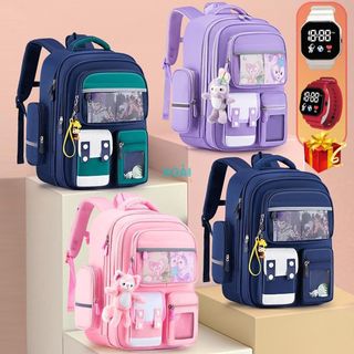 Balo Chống Gù Cho Bé Trai Gái Cao Cấp Từ Lớp 1 Đến Lớp 7 Nhiều Ngăn Rộng Rãi Thoải Mái - BL043