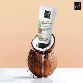 Tẩy da chết dừa non