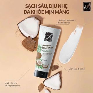 Tẩy da chết dừa non