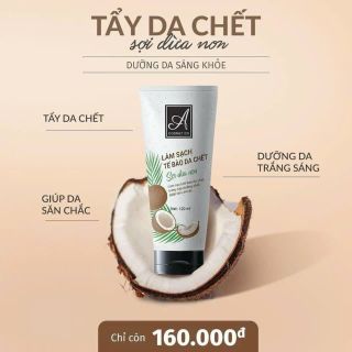 Tẩy da chết dừa non