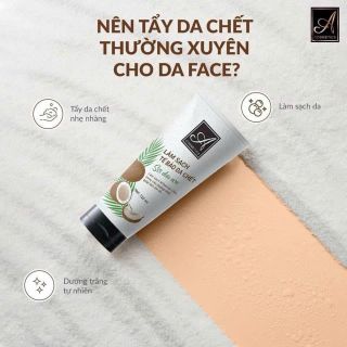 Tẩy da chết dừa non