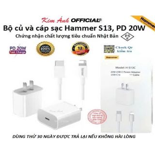 Bộ sạc Lightning - Hammer White