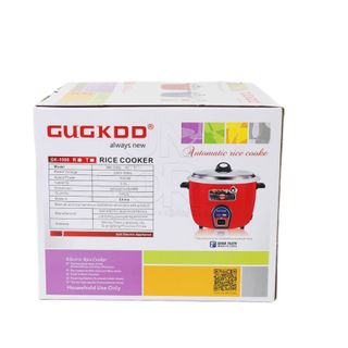 Nồi Cơm Điện GUGKDD GK-1000 - Dung Tích 3L, Nắp Rời, Lòng Nồi Chống Dính Cao Cấp - Đỏ, Trắng