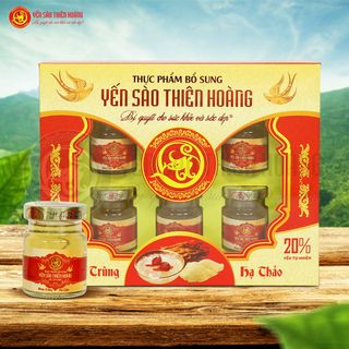 Yến sào Thiên Hoàng 20% Đông Trùng Hạ Thảo (hộp 6 lọ x 70ml)