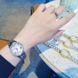 ĐỒNG HỒ NỮ THỜI TRANG M KORS MẶT TRÒN LA MÃ VIỀN HỘT 1
