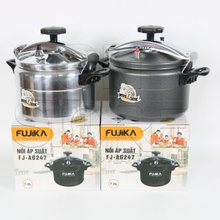 Nồi Áp Suất Đáy Từ Dung Tích 7L - Hợp Kim Siêu Bền, Màu Đen & Bạc