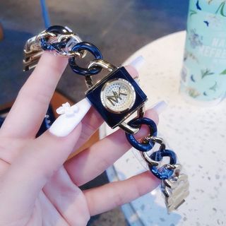 ĐỒNG HỒ NỮ THỜI TRANG M KORS MẶT Ổ KHOÁ DEMI NHỰA 1