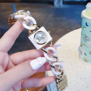 ĐỒNG HỒ NỮ THỜI TRANG M KORS MẶT Ổ KHOÁ DEMI NHỰA 1