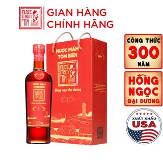 NƯỚC MẮM TĨN TÔM BIỂN HỒNG NGỌC ĐẠI DƯƠNG ĐỘ ĐẠM 45N 500ML - NƯỚC MẮM TĨN giá sỉ