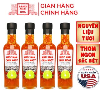 [COMBO 4 CHAI] NƯỚC MẮM CHUA NGỌT CAO CẤP 300G - LÀNG CHÀI XƯA