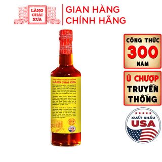 [Tặng 1 nước tương 125ml] THÙNG 6 CHAI NƯỚC MẮM NHỈ CÁ CƠM RUỘT ĐỎ LÀNG CHÀI XƯA 500ML CÁ CƠM VÀNG NGON VÙNG NƯỚC TRỒI 300 NĂM TRUYỀN THỐNG - LÀNG CHÀI XƯA
