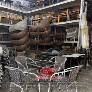 Ghế nhựa cafe giá rẻ ghế nhật mây nhựa trắng đồng