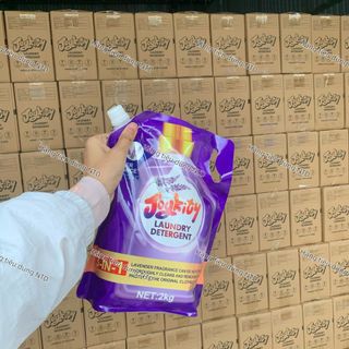 Nước giặt Joykity Hương Lavender túi 2L thơm lâu siêu sạch Dịu nhẹ cho da