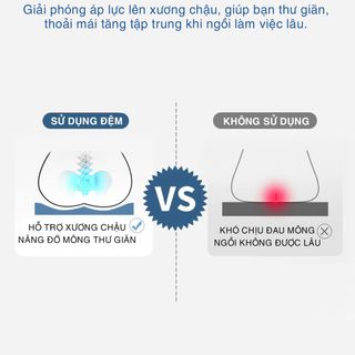 Đệm Lót Ngồi Ghế Gỗ OFFICE CHILL Nệm Lót Ngồi Ghế Văn Phòng Dưới Sàn Nhà Chất Liệu Cao Su Non
