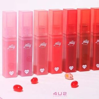 Son Tint Thạch Giúp Môi Căng Mọng Mịn Màng Lâu Trôi 4u2 Jelly Tint 4g Thái Lan